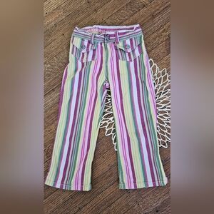 Children's Place Striped Adjustable Waist Jeans Size 8